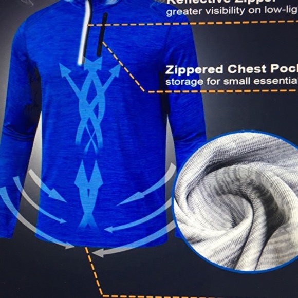 Liberty Pro Men's Performance Quarter Zip Pullover - Picture 4 of 8